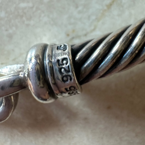 David Yurman Sterling Silver Two Tone Necklace - Picture 5 of 6